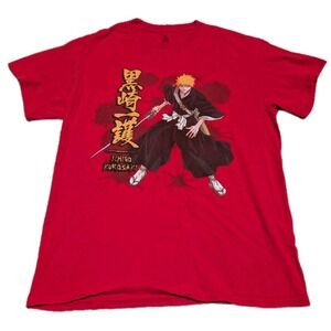 Shonen Jump Y2K  Ichigo Kurosaki Bleach Anime T Shirt Size M Red